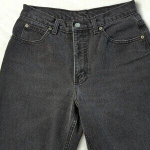 Calvin Klein Vintage 90s Union Made in USA 100% cotton Black Jeans size 10